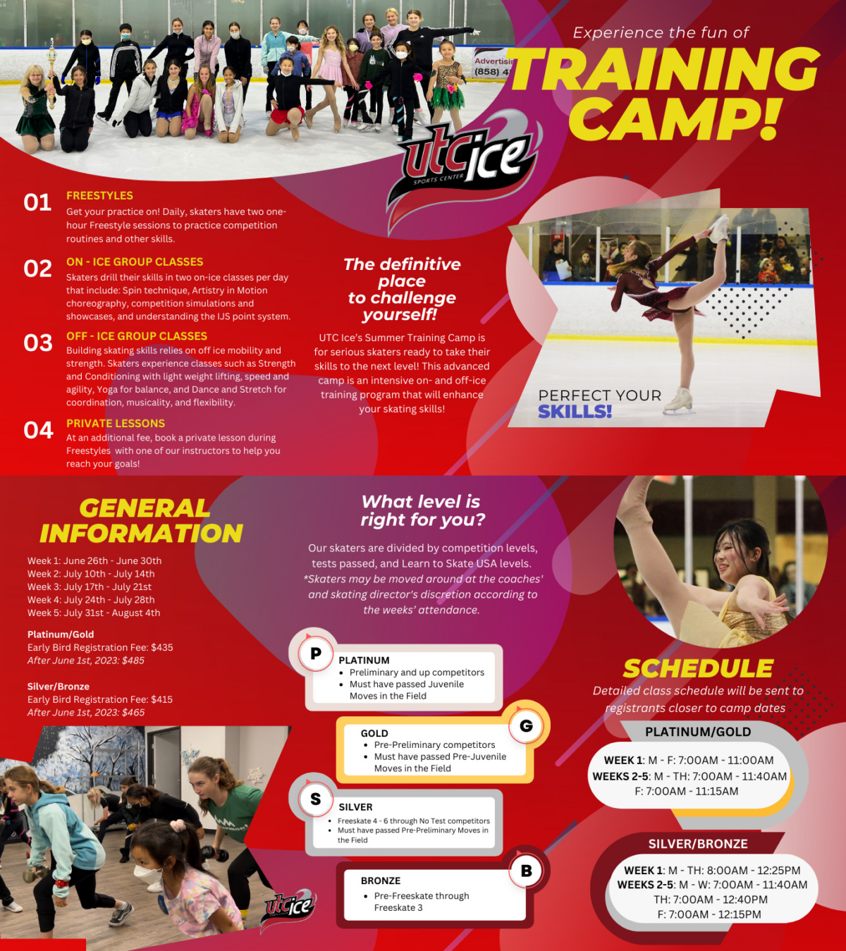 Summer Training Figure Skating Camp 2023 UTC Ice Ice Sports Center